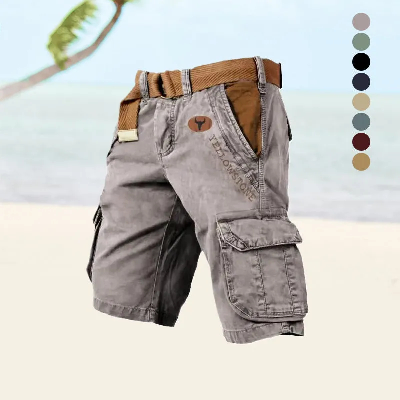 Men's multi-pocket shorts