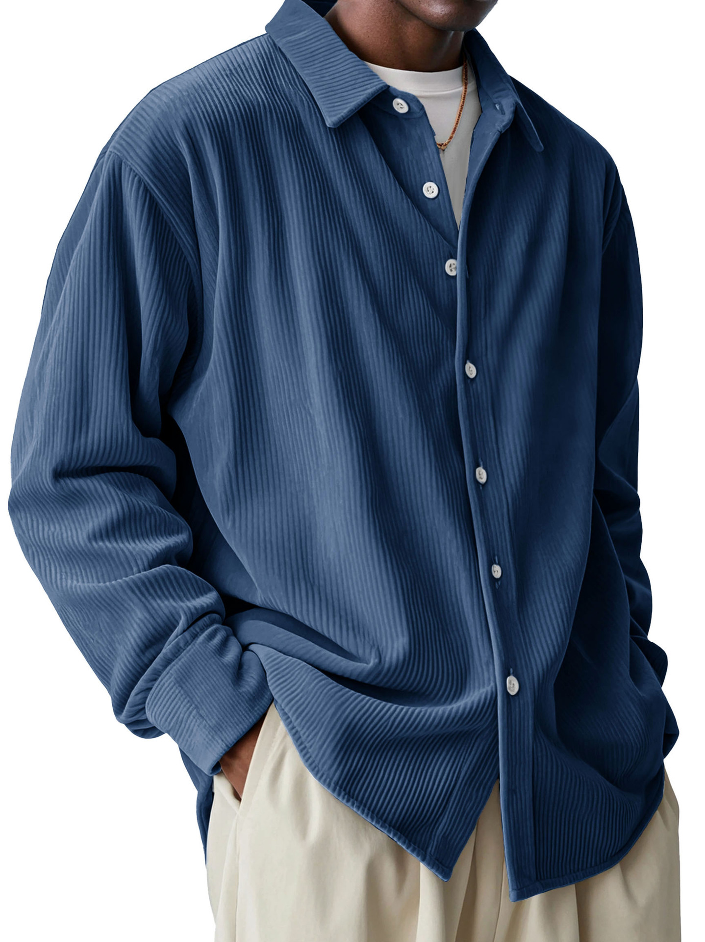 100% Premium Cashmere Men’s Shirt — Timeless Style