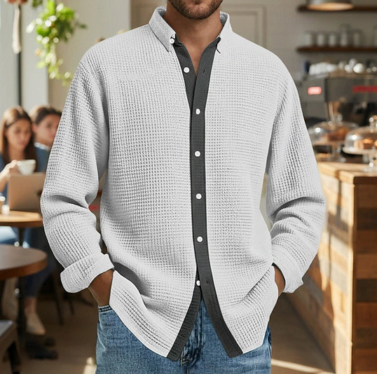 100% Premium Cashmere Men’s Shirt — Timeless Style