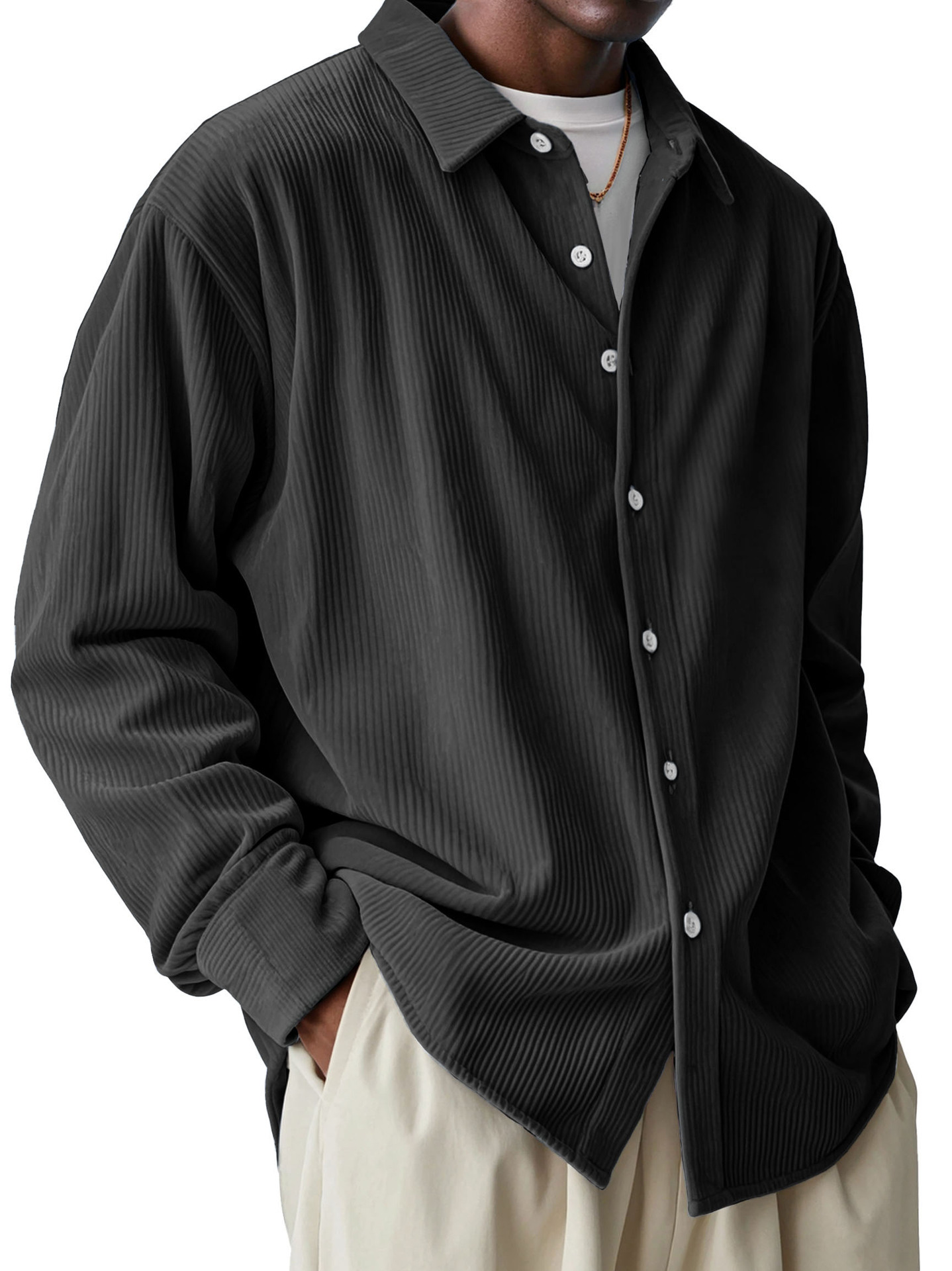 100% Premium Cashmere Men’s Shirt — Timeless Style