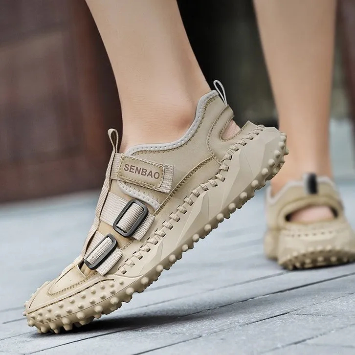 Men Orthopedic Sandals Open Back Anti-collision Round Toe Trendy 2025