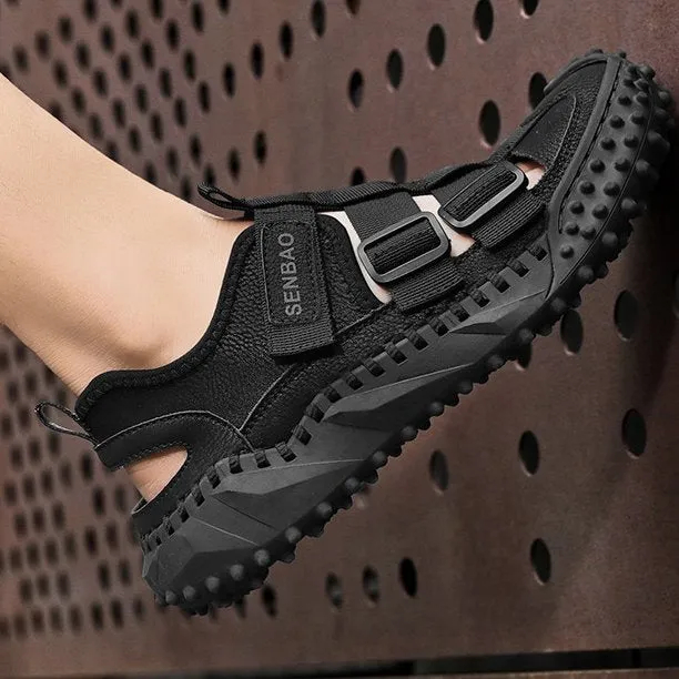 Men Orthopedic Sandals Open Back Anti-collision Round Toe Trendy 2025