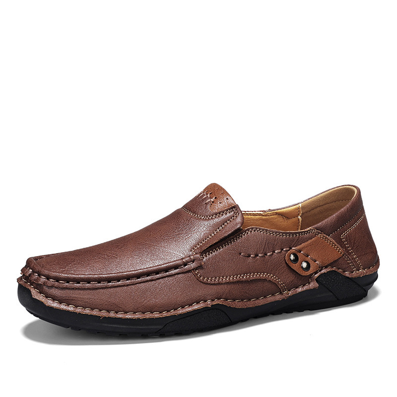 ⏰ 70% off - 2025 Newest 🔥 Men's Handmade Genuine Leather Slip-On Loafers