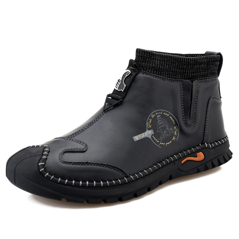 ⏰Limited Time Sale 70% OFF-Men's hand-stitched slip-on shoes with orthotic function.