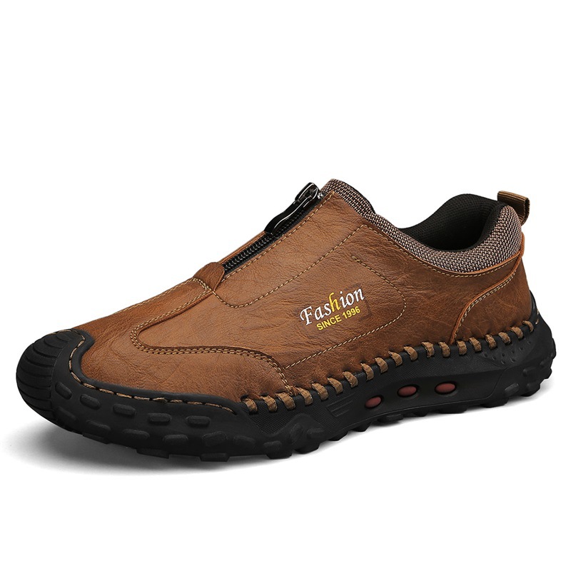 ⏰Limited Time Sale 70% OFF-Men's genuine leather slip-on non-slip loafers to relieve foot pain