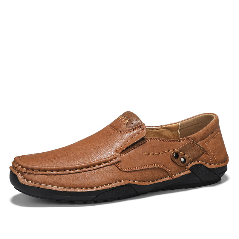 ⏰ 70% off - 2025 Newest 🔥 Men's Handmade Genuine Leather Slip-On Loafers