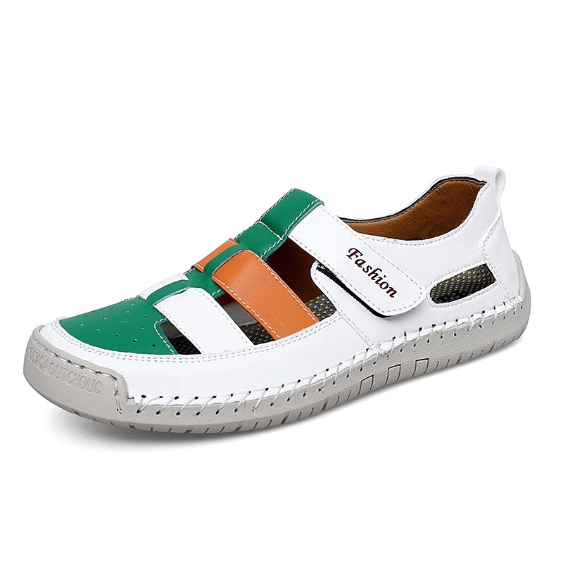 Unisex Roman-Style Woven Flat Sandals — Soft-Soled Orthopedic Beach Footwear