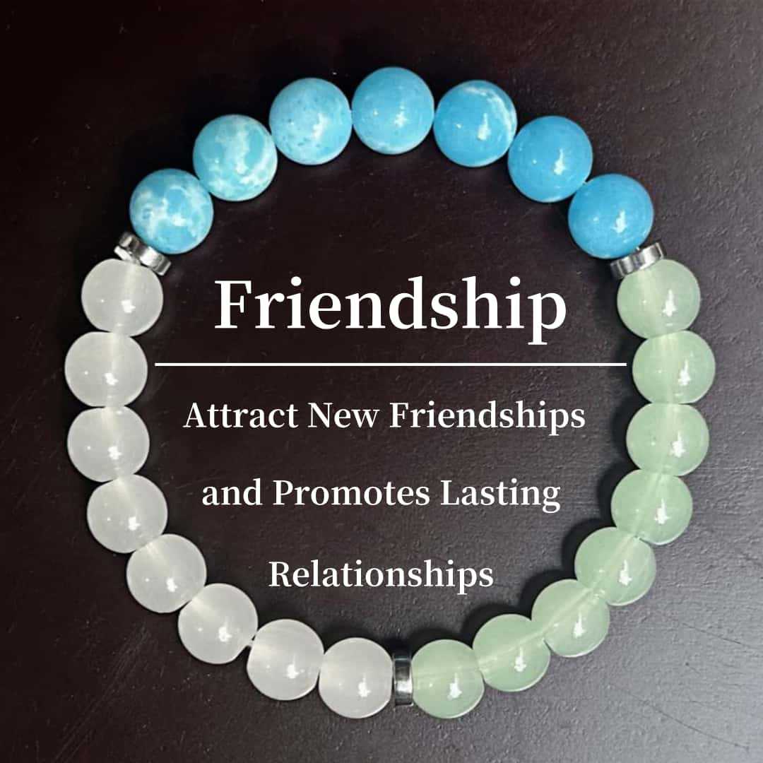 Natural Stone Triple-Element Friendship Bracelet