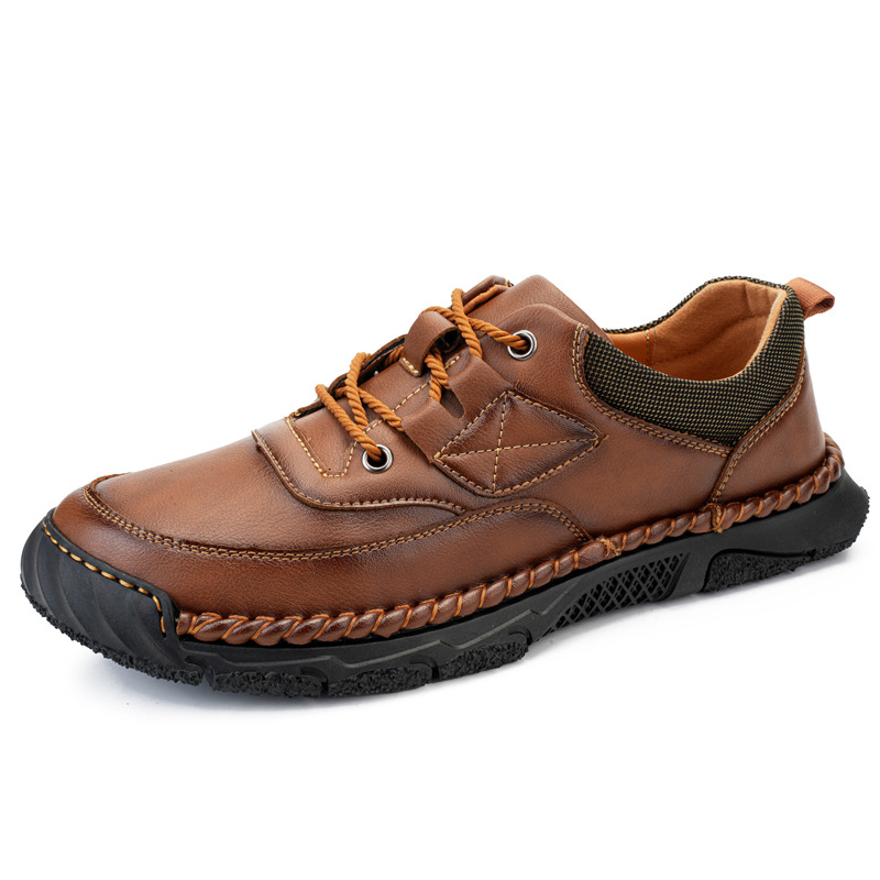 🔥New models available, 40% off🎉Men's genuine leather handmade walking shoes for foot pain relief with arch support