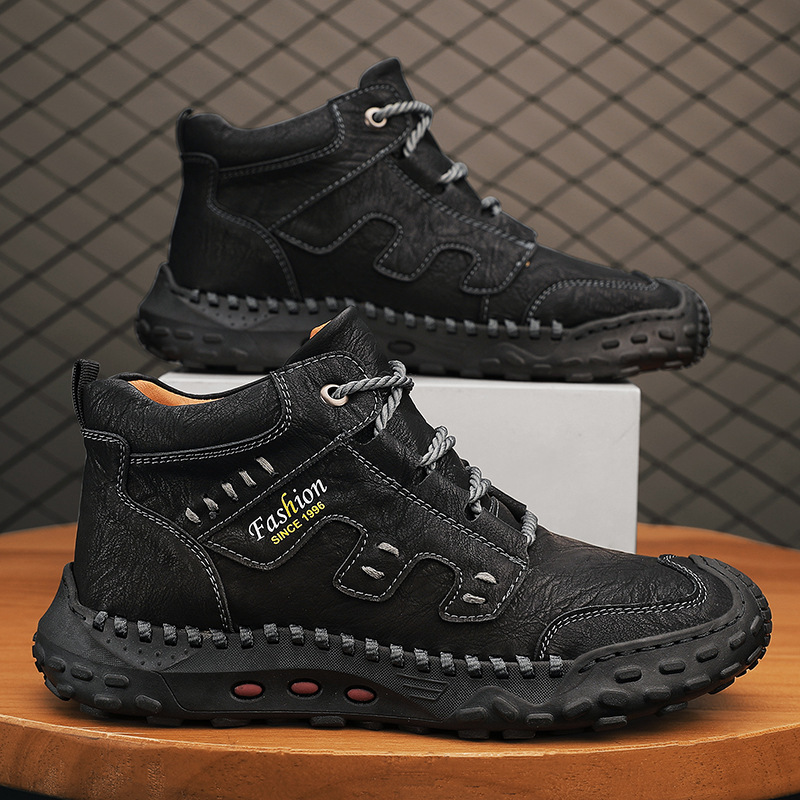 ⏰Today 70% off-Men's genuine leather non-slip and anti-collision orthopedic loafers with arch support