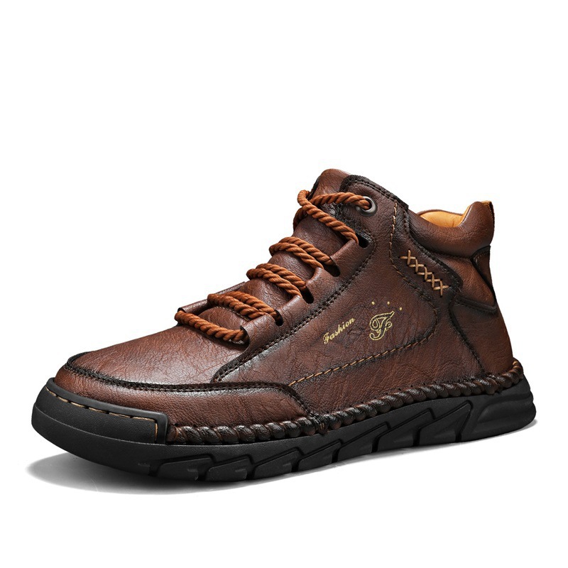 🔥Hot selling🔥Men's genuine leather waterproof non-slip outdoor casual shoes