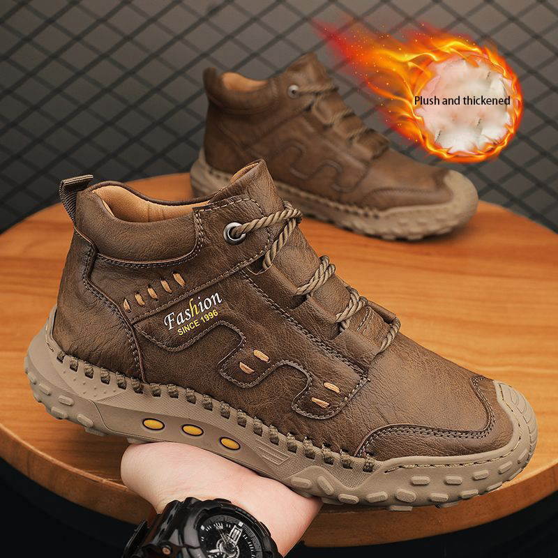 ⏰Today 70% off-Men's genuine leather non-slip and anti-collision orthopedic loafers with arch support