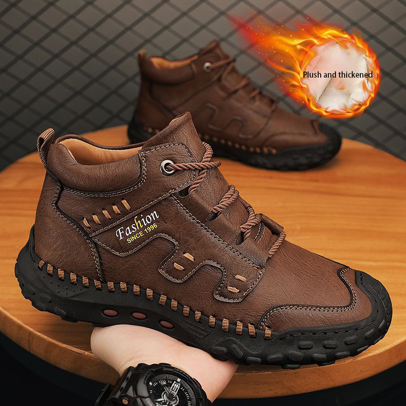 ⏰Today 70% off-Men's genuine leather non-slip and anti-collision orthopedic loafers with arch support