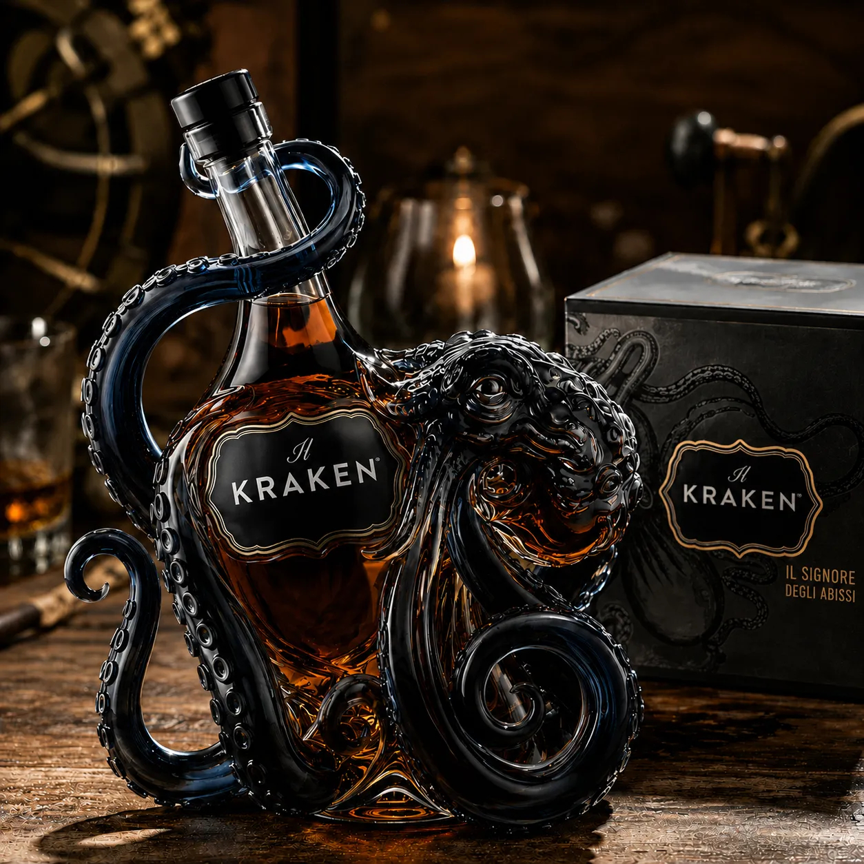 🐙 🥃 This 3D Octopus Art Bottle Is Taking Over Home Bars Worldwide🔥