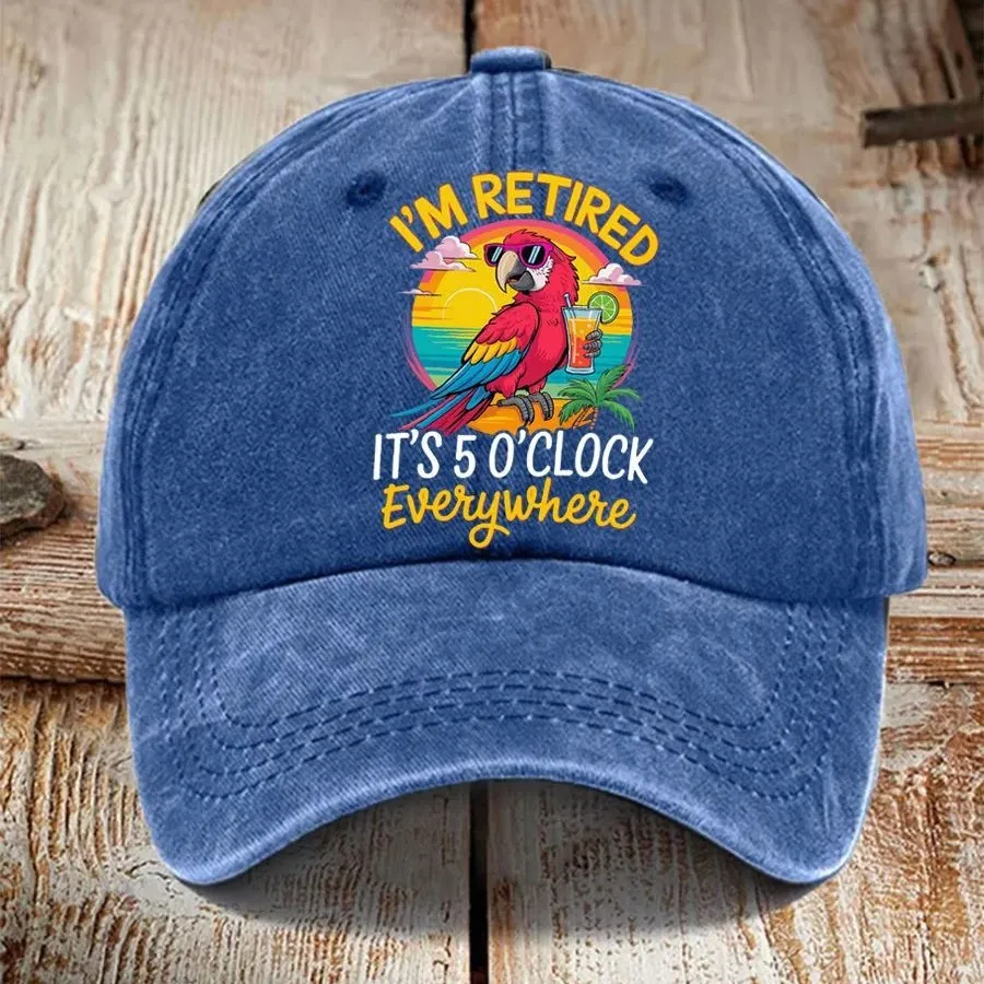 Unisex Hawaiian Design Print Hat