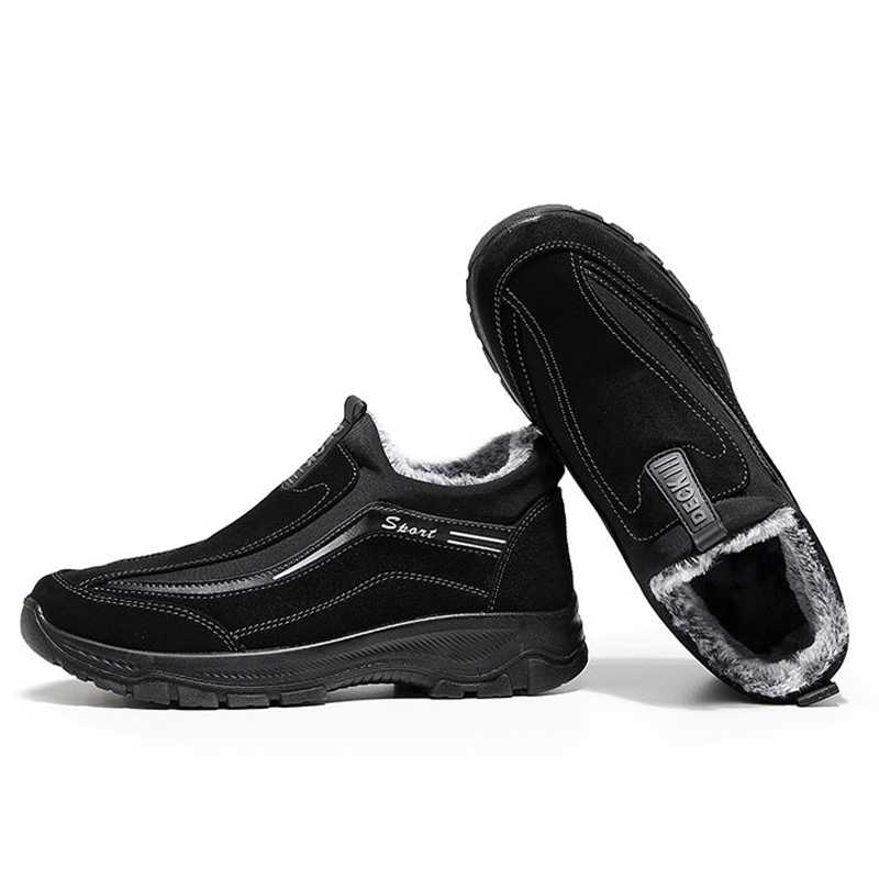 Men's Comfy Warm Orthopedic shoes Waterproof Non-Slip Winter Fleece Shoes
