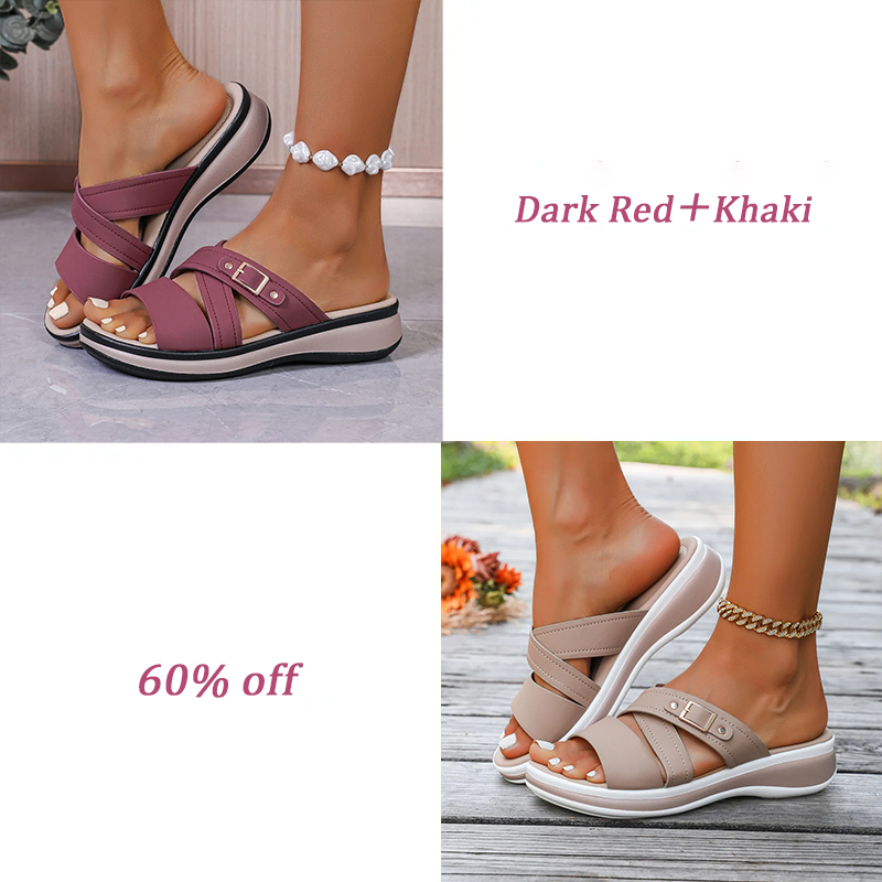Women's wedge heel non-slip soft-soled casual sandals