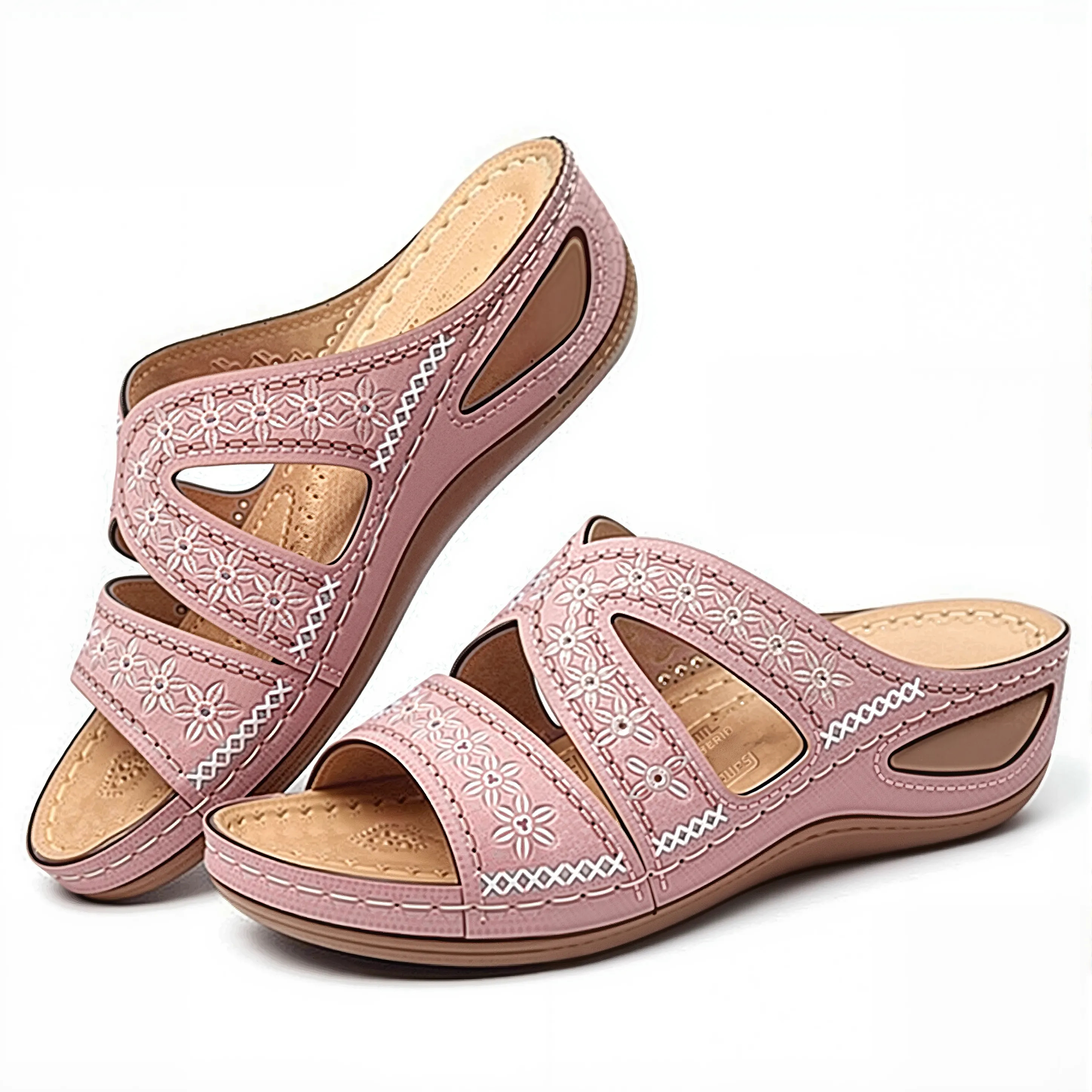 Women's Summer Wedge Sandals – Comfortable & Stretchy