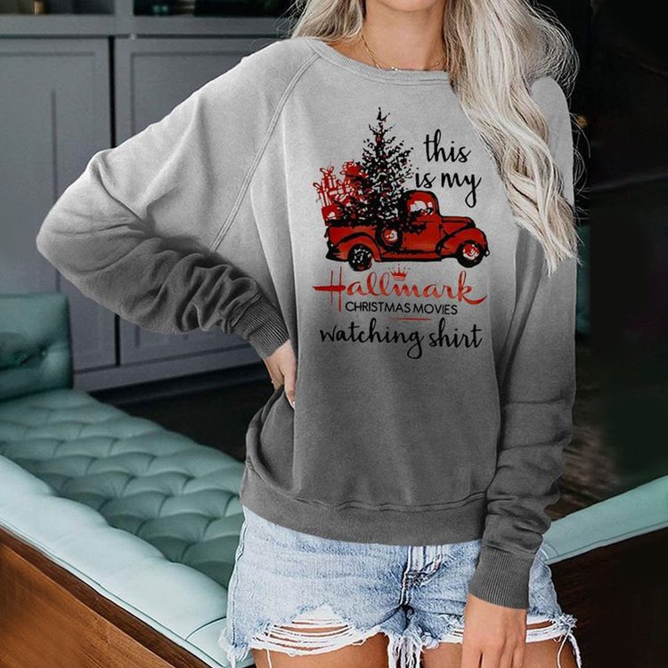 Women's Christmas This Is My Hallmark Movie Watching Sweatshirt