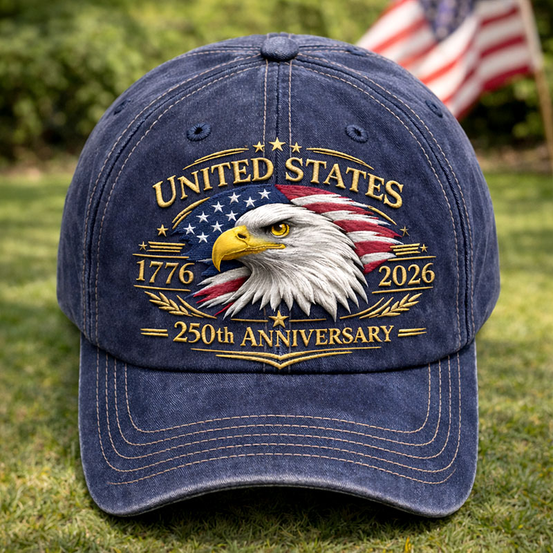 USA 250th Anniversary Eagle Baseball Cap