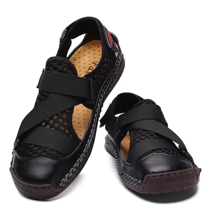 🔥HOT SALE🎁--60% OFF 🎉Men's Casual Beach Breathable Plus Size Sandals