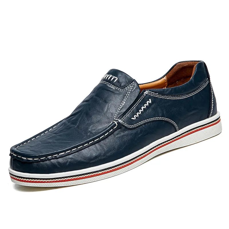 MEN'S SLIP-ON GENUINE LEATHER ORTHOPEDIC CASUAL SHOES WORK SHOES