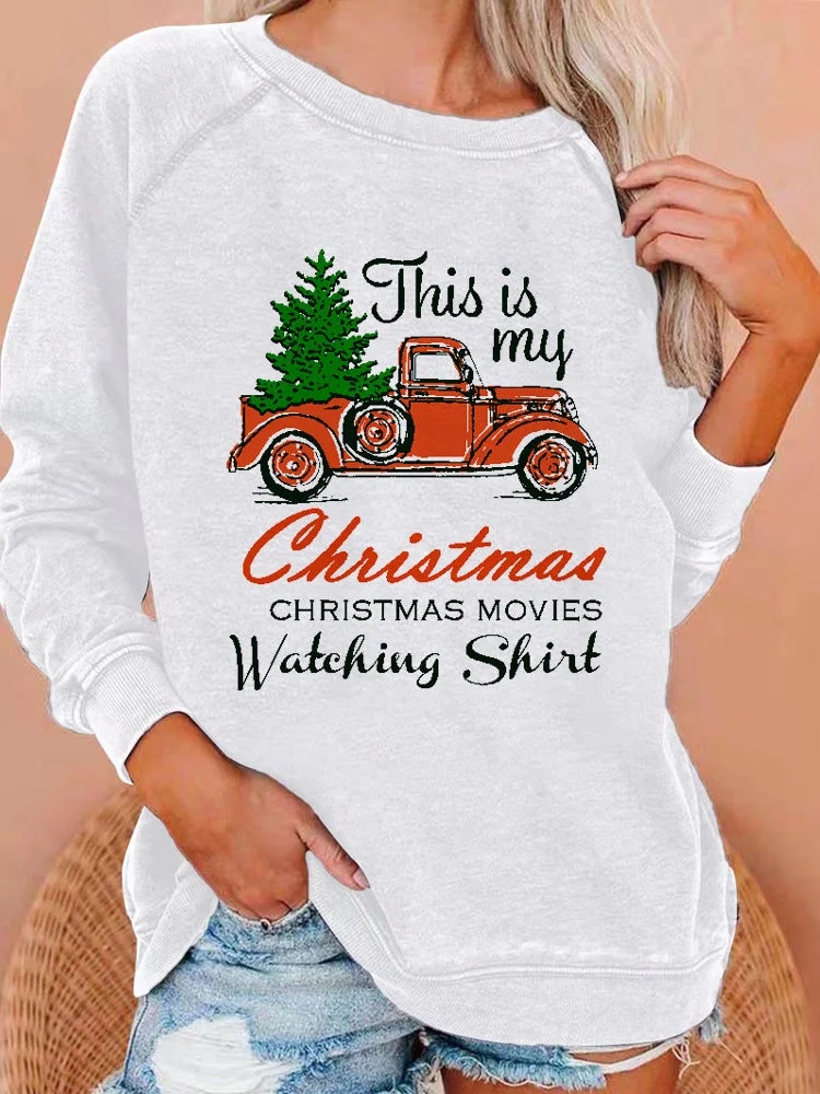Women’s This is My Hallmark Christmas Movies Watching Shirt Sweatshirt