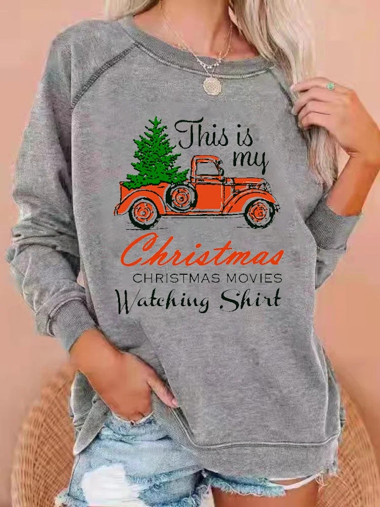 Women’s This is My Hallmark Christmas Movies Watching Shirt Sweatshirt