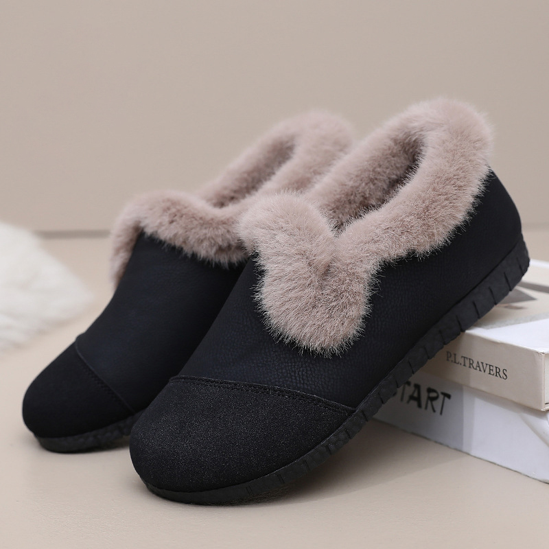 Easy Wear Winter Shoes for Women – Fleece Lined, Warm & Supportive