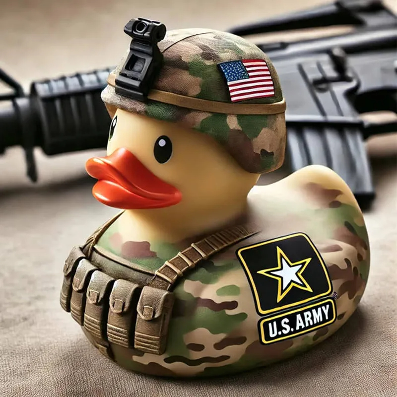 🦆 Veteran Memorial Duck, a unique and interesting decorative item.