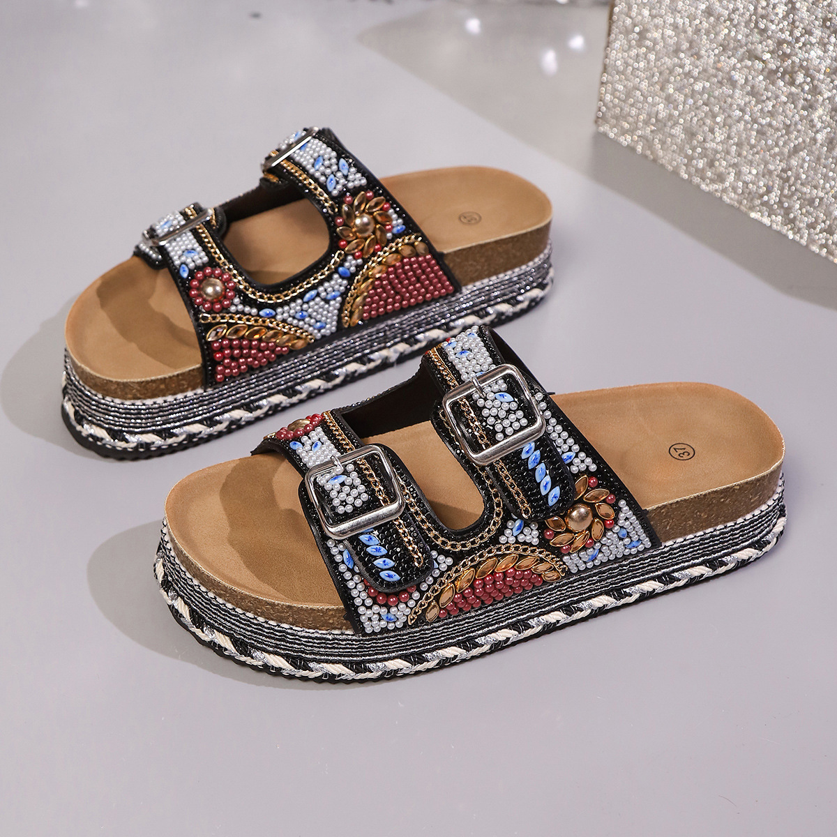 🔥🔥Newly released🔥🔥2026 Women's Summer New Arrival Orthopedic Cork Slide Sandals