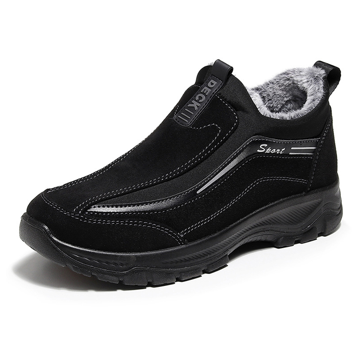 Men's Comfy Warm Orthopedic shoes Waterproof Non-Slip Winter Fleece Shoes