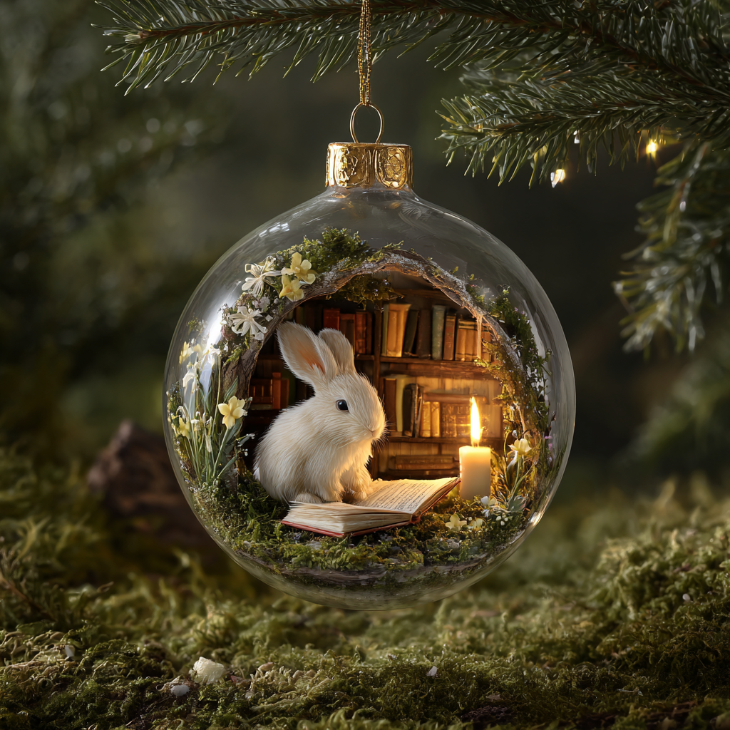 Woodland  Readers – Reading Companions Ornament