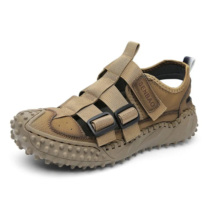Men Orthopedic Sandals Open Back Anti-collision Round Toe Trendy 2025