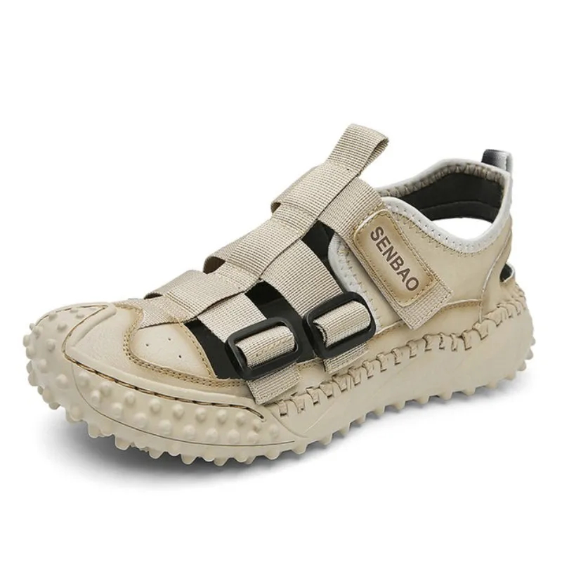 Men Orthopedic Sandals Open Back Anti-collision Round Toe Trendy 2025