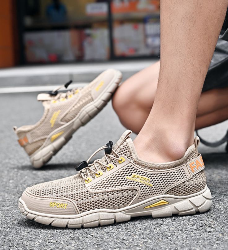 🔥Last Day 60% OFF🔥Men's Summer Orthopedic Breathable Lightweight Hollow-Out Running Mesh Shoes