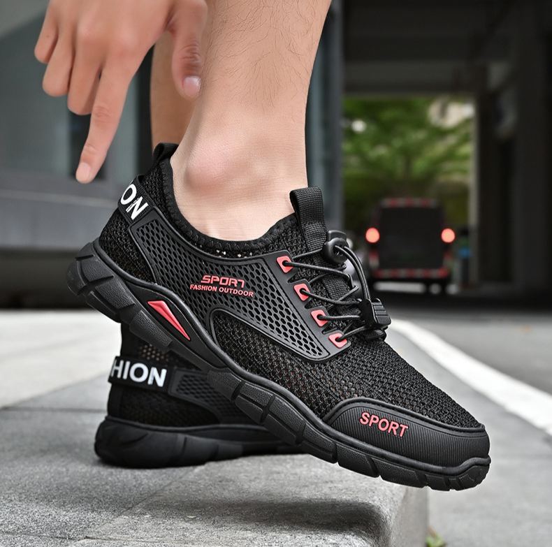 🔥Last Day 60% OFF🔥Men's Summer Orthopedic Breathable Lightweight Hollow-Out Running Mesh Shoes