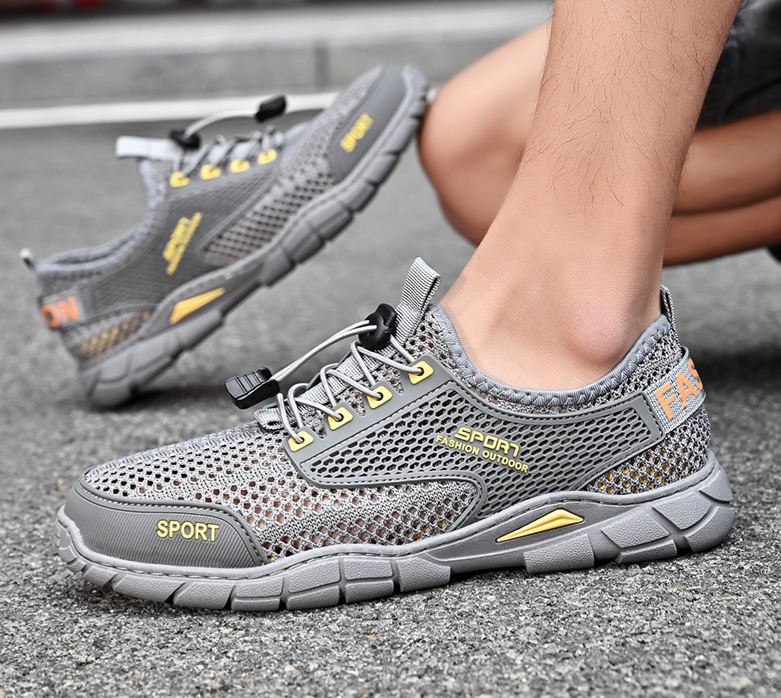 🔥Last Day 60% OFF🔥Men's Summer Orthopedic Breathable Lightweight Hollow-Out Running Mesh Shoes