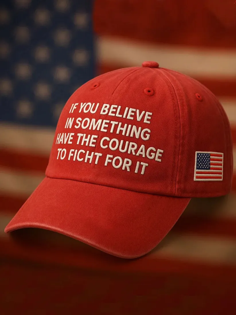 Unisex Freedom American Flag Print Baseball Cap