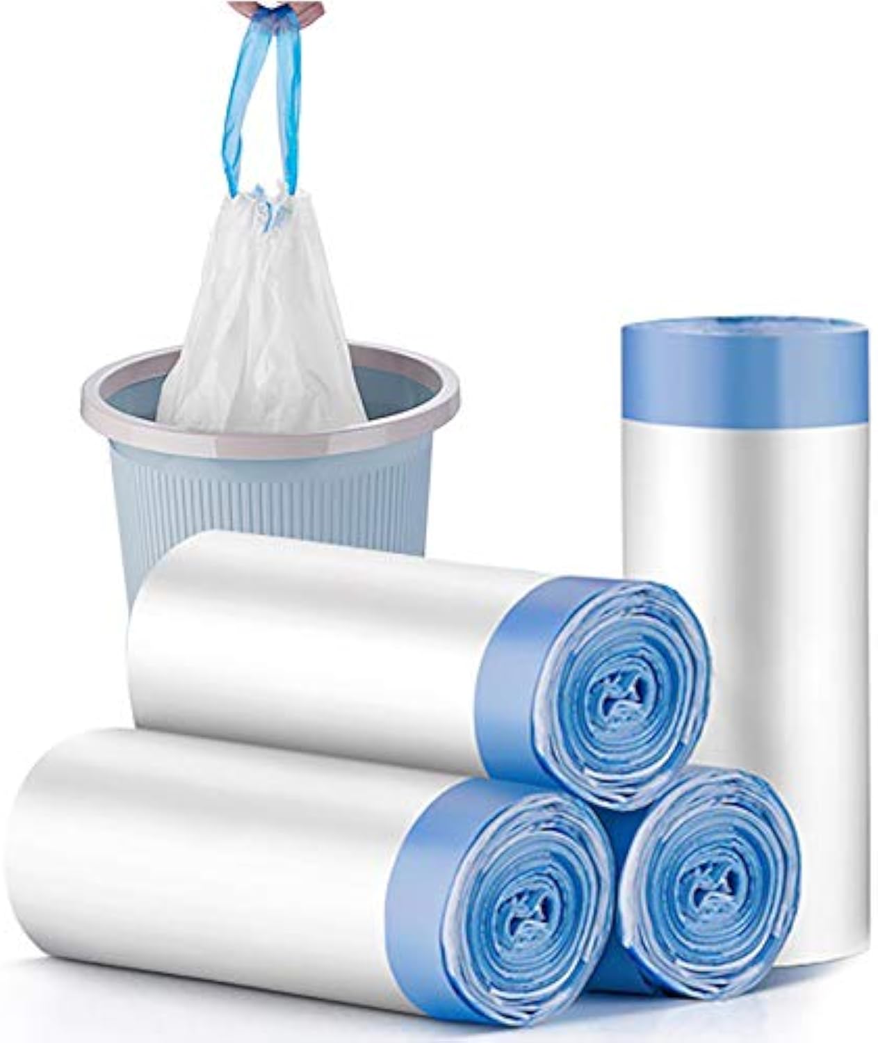 4-Gallonen-Müllbeutel, Küchenmüllbeutel, unparfümierte Mülleimerbeutel，60 Stück pro Packung