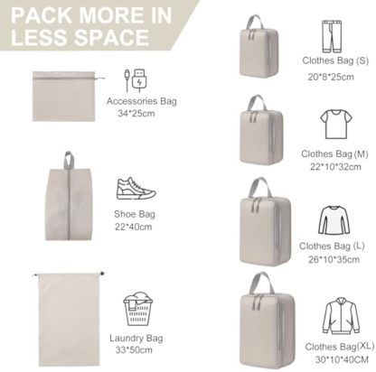 Erweiterbarer Reise-Pack-Organizer