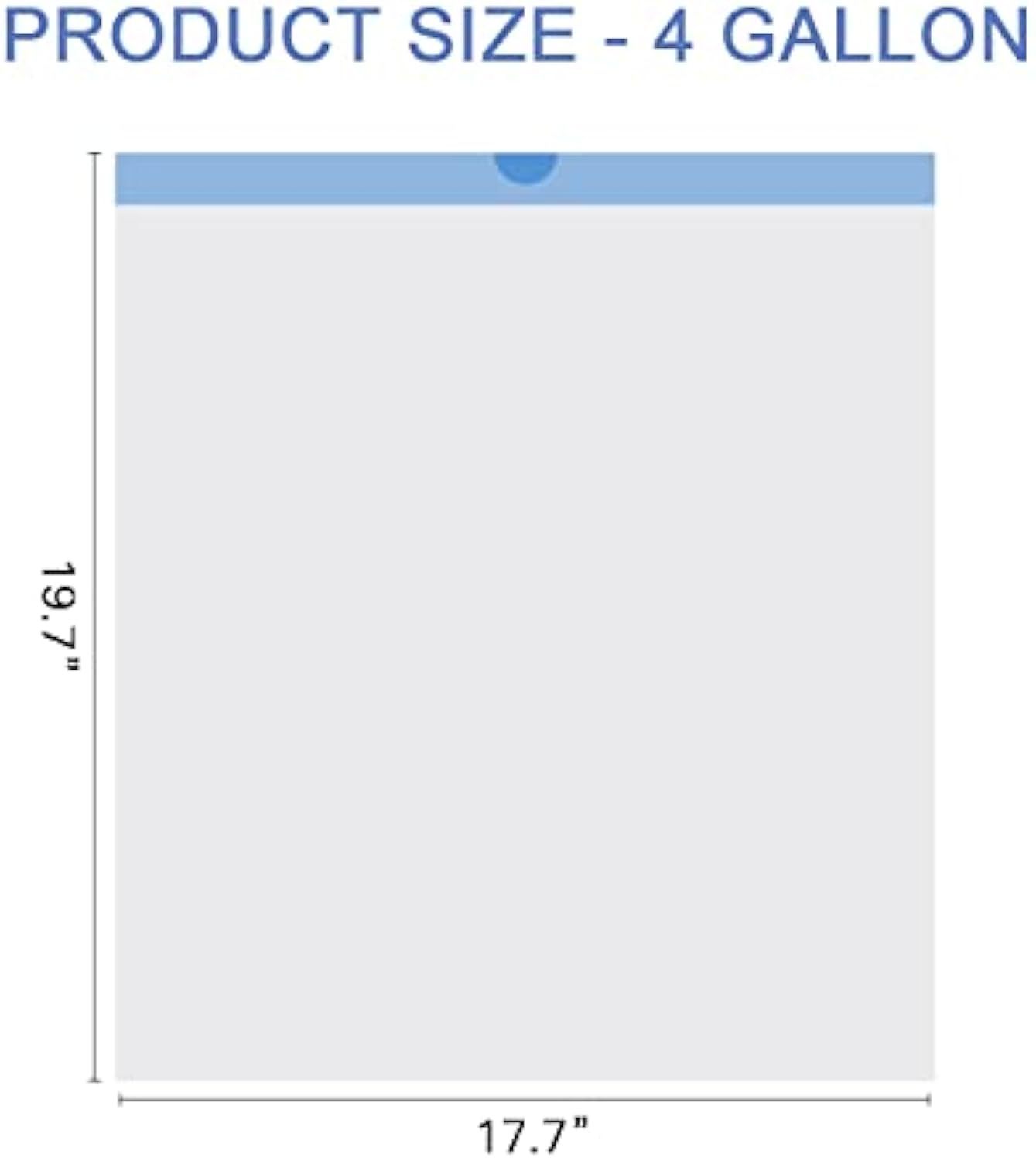 4-Gallonen-Müllbeutel, Küchenmüllbeutel, unparfümierte Mülleimerbeutel，60 Stück pro Packung