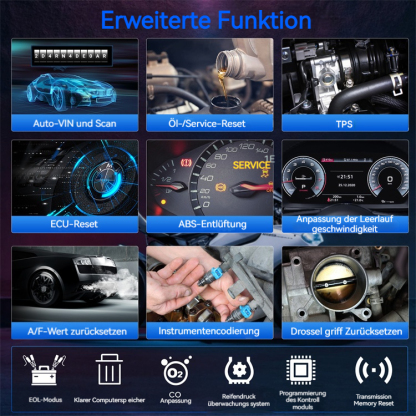 ANCEL MT700 Motorrad-Diagnosegerät, OBD2-Scanner, ABS, TPMS, EBS, ECU