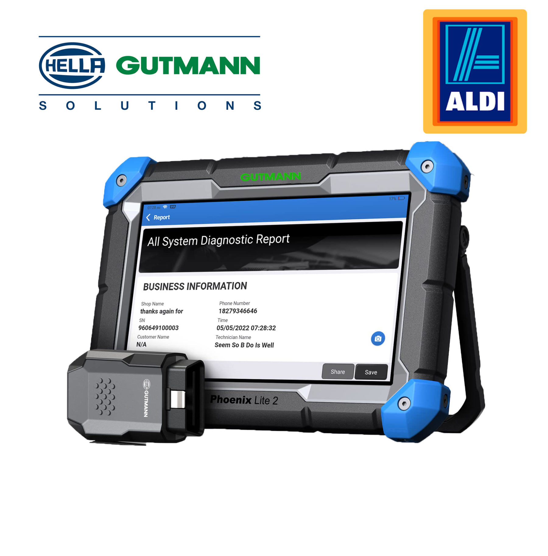 Hella Gutmann Phoenix Lite 2 Profi-Diagnosegerät