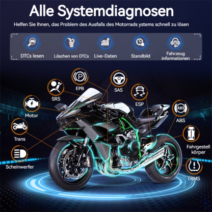 ANCEL MT700 Motorrad-Diagnosegerät, OBD2-Scanner, ABS, TPMS, EBS, ECU