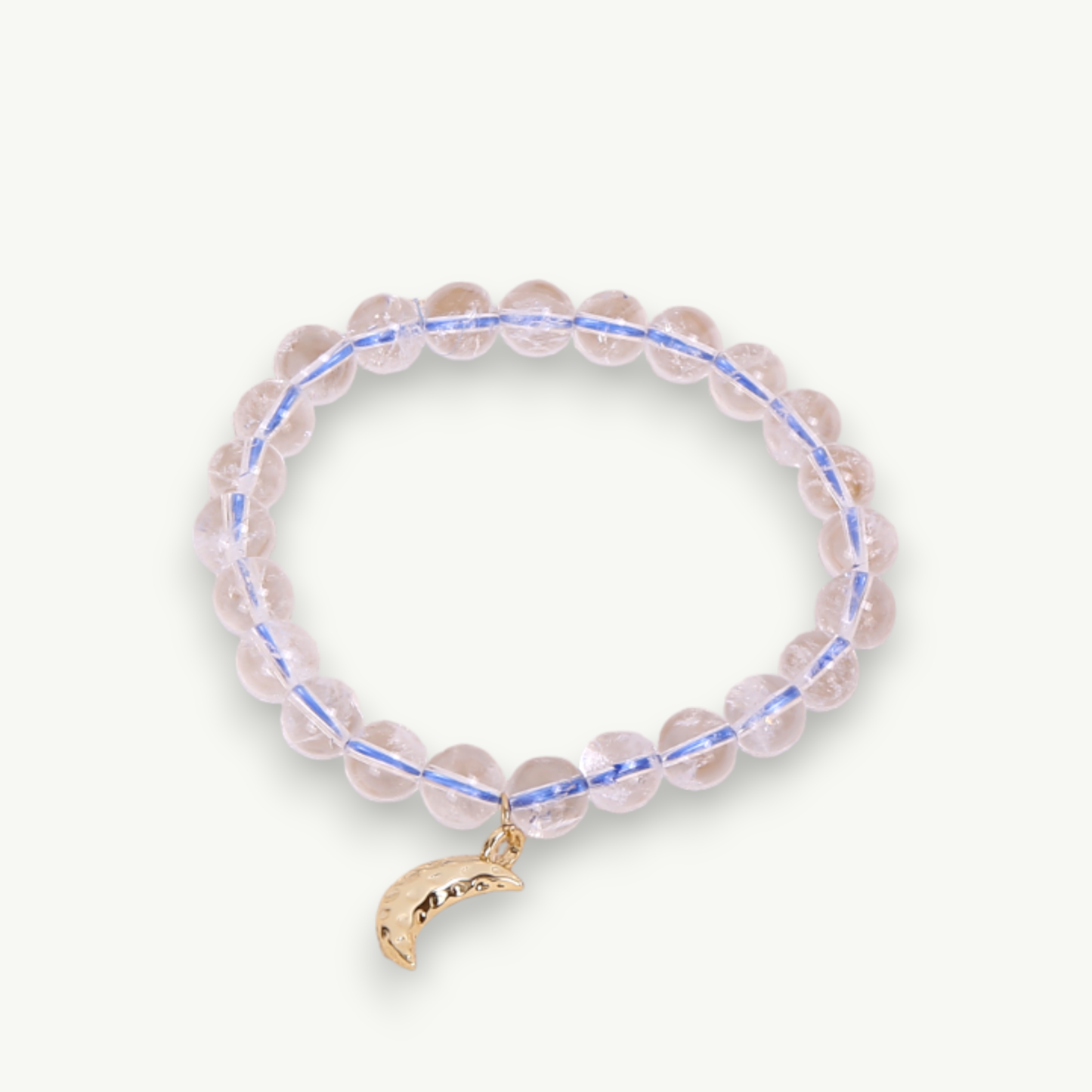Moonveil Clarity Bracelet — Natural Clear Quartz Crystal Bracelet