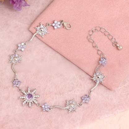 Lavender Sunflower Princess Bracelet‌