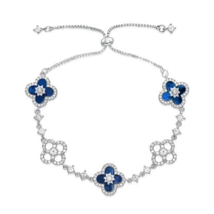 Silver Royal Blue Cleef