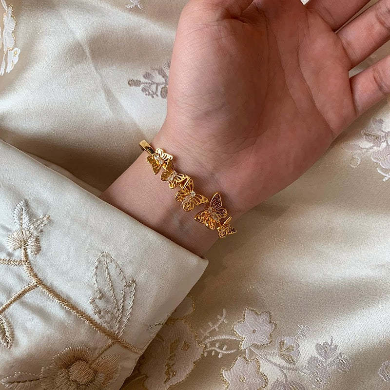 Gold Butterfly Bracelet