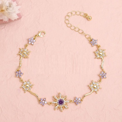 Lavender Sunflower Princess Bracelet‌